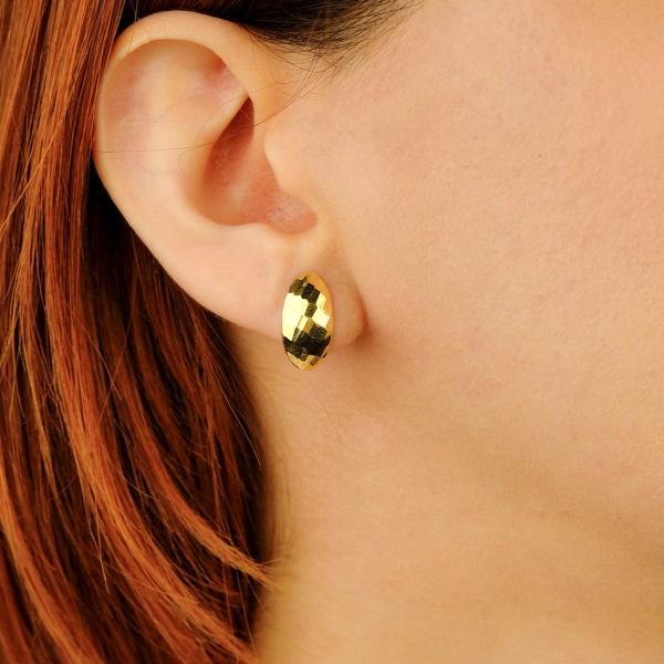 Bombeli Klipsli Küpe 14 Ayar